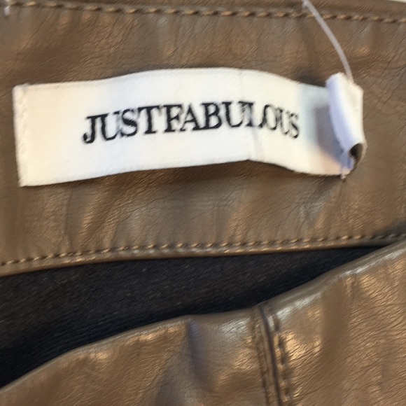 Just Fabulous faux leather high waisted leggings - Picture 7 of 11